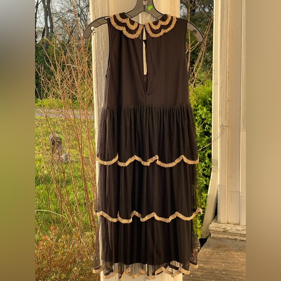 Monique Leshman Y2K Deadstock Sophia Peter Pan Mesh Beaded Layered Twee Dress - Picture 6 of 8